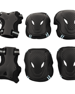 Tera Skateboard Roller Blading Elbow Knee Wrist Protective Safety Gear Pad Guard 6pcs Set Size S M L 2 Color